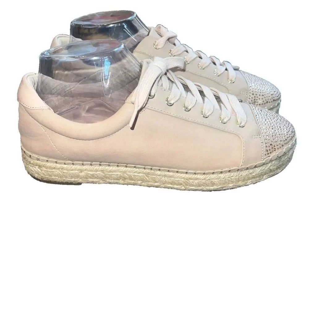 INC International Concepts Sneakers Women 10M Pink Eliza Espadrille Platform